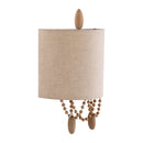 Hospitality furniture - Beige Linen Beaded Wall Lamp - www.oroatrade.com