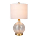 Hospitality furniture - Crackle Clear Glass Table Lamp - www.oroatrade.com