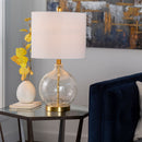 Hospitality furniture - Crackle Clear Glass Table Lamp - www.oroatrade.com