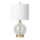 Hospitality furniture - Crackle Clear Glass Table Lamp - www.oroatrade.com