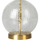 Hospitality furniture - Crackle Clear Glass Table Lamp - www.oroatrade.com