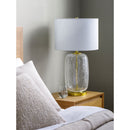 Hospitality furniture - Crackle Clear Glass Table Lamp - www.oroatrade.com