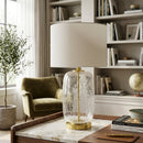Contract furniture - Clear Glass Accent Table Lamp - www.oroatrade.com