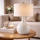 Modern European furniture - Ceramic Vase-Inspired Table Lamp - www.oroatrade.com