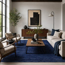 Modern European furniture - Hand-Knotted Wool Fringed Square Carpet - www.oroatrade.com