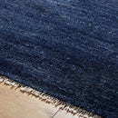 Hospitality furniture - Blue Wool Fringed Table Runner - www.oroatrade.com