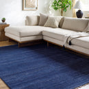 Hospitality furniture - Blue Wool Fringed Table Runner - www.oroatrade.com