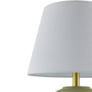 Contract furniture - Hand-painted Green Ceramic Table Lamp - www.oroatrade.com