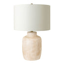 Hospitality furniture - Beige Linen Ceramic Table Lamp - www.oroatrade.com