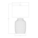 Hospitality furniture - Beige Linen Ceramic Table Lamp - www.oroatrade.com