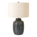 Hospitality furniture - Beige Linen Ceramic Table Lamp - www.oroatrade.com
