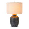 Hospitality furniture - Beige Linen Ceramic Table Lamp - www.oroatrade.com