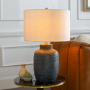 Hospitality furniture - Beige Linen Ceramic Table Lamp - www.oroatrade.com