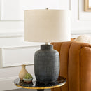 Hospitality furniture - Beige Linen Ceramic Table Lamp - www.oroatrade.com
