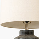 Hospitality furniture - Beige Linen Ceramic Table Lamp - www.oroatrade.com