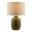 Hospitality furniture - White Linen Ceramic Table Lamp - www.oroatrade.com