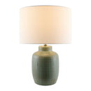 Hospitality furniture - White Linen Ceramic Table Lamp - www.oroatrade.com