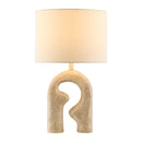 Modern European furniture - Wavy Carved Base Table Lamp - www.oroatrade.com