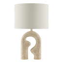 Modern European furniture - Wavy Carved Base Table Lamp - www.oroatrade.com