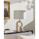 Modern European furniture - Wavy Carved Base Table Lamp - www.oroatrade.com