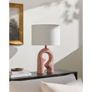 Modern European furniture - Wavy Carved Base Table Lamp - www.oroatrade.com