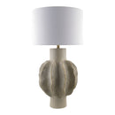 Hospitality furniture - Gray Scuptured Accent Table Lamp - www.oroatrade.com