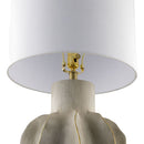 Hospitality furniture - Gray Scuptured Accent Table Lamp - www.oroatrade.com