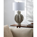 Hospitality furniture - Gray Scuptured Accent Table Lamp - www.oroatrade.com