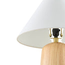 Hospitality furniture - Beige Wood Veneer Table Lamp - www.oroatrade.com