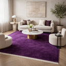 Modern European furniture - Hand-Loomed Wool Fringe Square Carpet - www.oroatrade.com