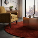 Modern furniture - Hand-Loomed Wool Fringe Round Carpet - www.oroatrade.com