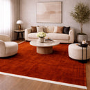 Modern European furniture - Hand-Loomed Wool Fringe Square Carpet - www.oroatrade.com