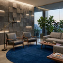 Modern furniture - Hand-Loomed Wool Fringe Round Carpet - www.oroatrade.com