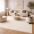 Modern European furniture - Hand-Loomed Wool Fringe Square Carpet - www.oroatrade.com