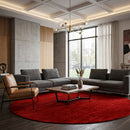 Modern furniture - Hand-Loomed Wool Fringe Round Carpet - www.oroatrade.com