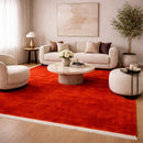 Modern European furniture - Hand-Loomed Wool Fringe Square Carpet - www.oroatrade.com