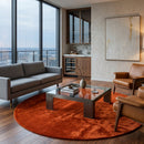 Modern furniture - Hand-Loomed Wool Fringe Round Carpet - www.oroatrade.com