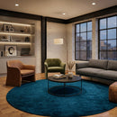 Modern furniture - Hand-Loomed Wool Fringe Round Carpet - www.oroatrade.com