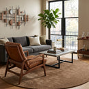 Modern furniture - Hand-Loomed Wool Fringe Round Carpet - www.oroatrade.com