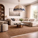 Modern European furniture - Hand-Loomed Wool Fringe Square Carpet - www.oroatrade.com