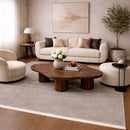 Modern European furniture - Hand-Loomed Wool Fringe Square Carpet - www.oroatrade.com