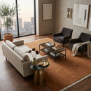 Modern European furniture - Hand-Loomed Wool Fringe Square Carpet - www.oroatrade.com