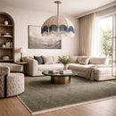 Modern European furniture - Hand-Loomed Wool Fringe Square Carpet - www.oroatrade.com