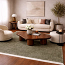 Modern European furniture - Hand-Loomed Wool Fringe Square Carpet - www.oroatrade.com