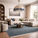 Modern European furniture - Hand-Loomed Wool Fringe Square Carpet - www.oroatrade.com