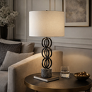 Hospitality furniture - Metal Rings Accent Table Lamp - www.oroatrade.com