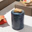 Hospitality furniture - Blue Glazed Garden Stool - www.oroatrade.com