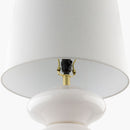 Modern European furniture - White Glass Accent Table Lamp - www.oroatrade.com