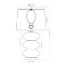 Modern European furniture - White Glass Accent Table Lamp - www.oroatrade.com