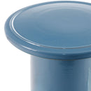 Contract furniture - Blue Ceramic Outdoor Stool - www.oroatrade.com